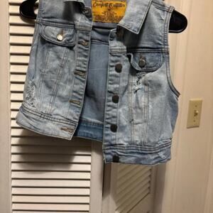 Comfort outfitter blue denim vest
